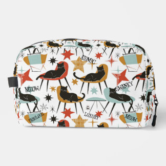 Bolsa de aseo Retro Swanky Black Cat en Toile Atom