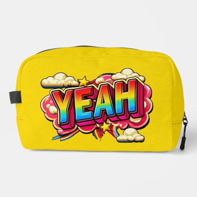 Bolsa de aseo Yellow YEAH. (Anverso)