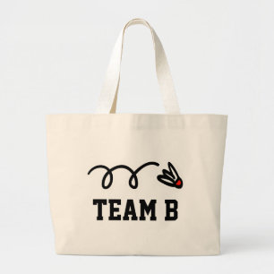 Bolsa de bádminton con nombre de equipo personaliz