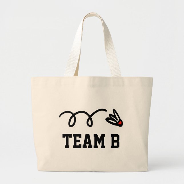 Bolsa de bádminton con nombre de equipo personaliz (Frente)