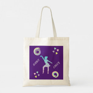Bolsa de baile con corazones y remolinos.