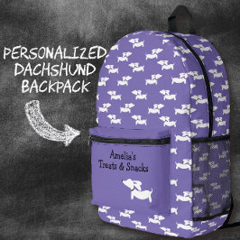 Bolsa de baile morado de dachshunds para mamás de 