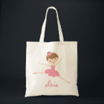 Bolsa de ballet personalizada<br><div class="desc">Este tote impresionante cargará con todas las necesidades de su hijo para la clase de ballet y puede ser totalmente personalizado cambiando el texto de la plantilla por el nombre de su hijo. Si desea ayuda con la personalización, haga clic en el vínculo de contacto de arriba para enviar un...</div>