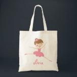 Bolsa de ballet personalizada<br><div class="desc">Este tote impresionante cargará con todas las necesidades de su hijo para la clase de ballet y puede ser totalmente personalizado cambiando el texto de la plantilla por el nombre de su hijo. Si desea ayuda con la personalización, haga clic en el vínculo de contacto de arriba para enviar un...</div>