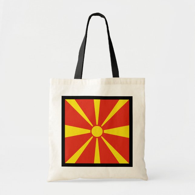 Bolsa de bandera de Macedonia del Norte (Frente)