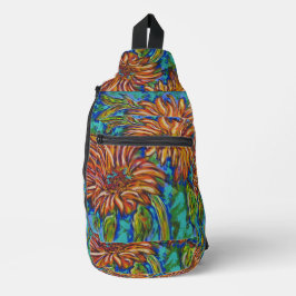 Bolsa de bandolera de girasoles