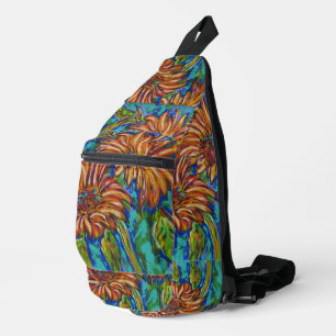 Bolsa de bandolera de girasoles