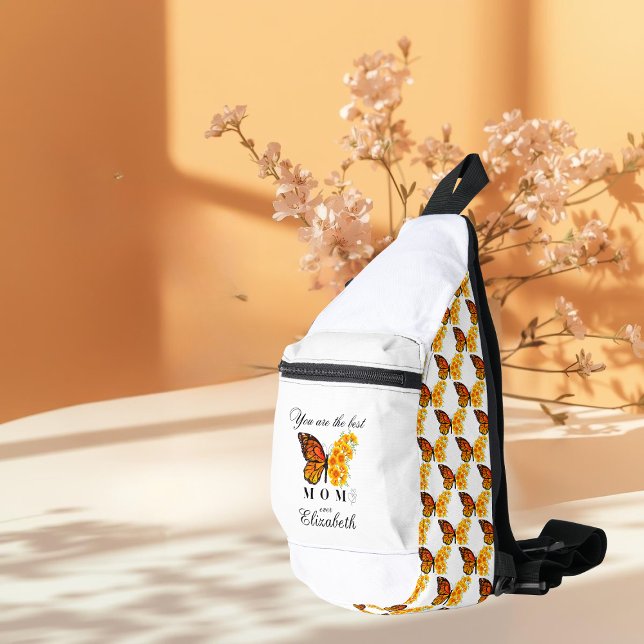 Bolsa de bandolera personalizada de mariposa flora (Subido por el creador)