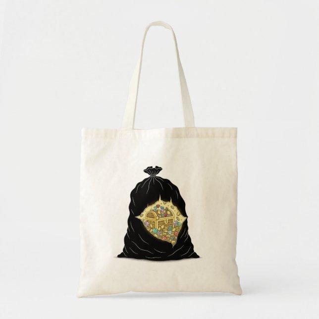 Bolsa de basura Tesoro Chest | Gracioso tesoro ocu (Frente)
