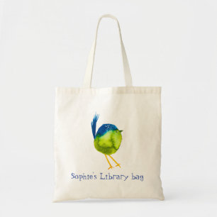 Bolsa de biblioteca de pájaros amarillos