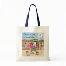 Bolsa de biblioteca para niños de pingüino de lect