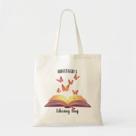 Bolsa de biblioteca personalizada para niña Bolso
