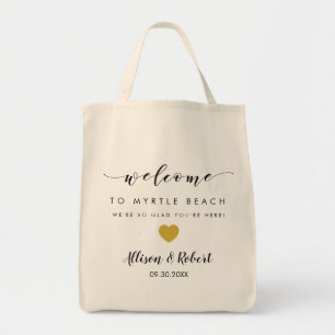 Bolsa de bienvenida boda con el itinerario de la e