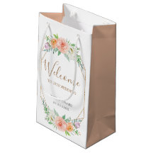 Bolsa de bienvenida Boda de las flores de color de