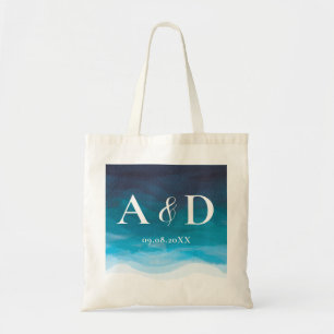 Bolsa de bienvenida Boda de las olas del océano tr