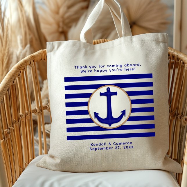 Bolsa de bienvenida de Boda de Ancla de la Marina  (Subido por el creador)