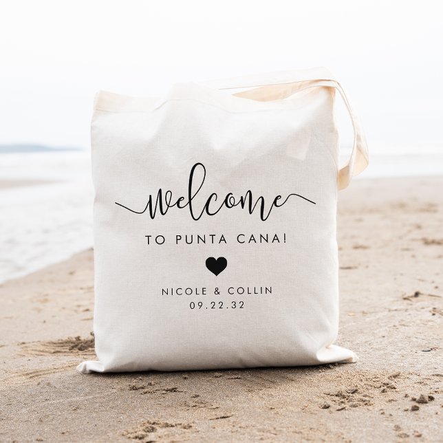 Bolsa de bienvenida de boda de destino | Corazón (Subido por el creador)
