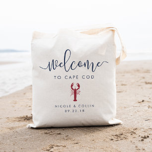 Bolsa de bienvenida de boda de destino Lobster