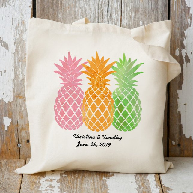 Bolsa de bienvenida de Boda de piña|Favor de boda (Subido por el creador)