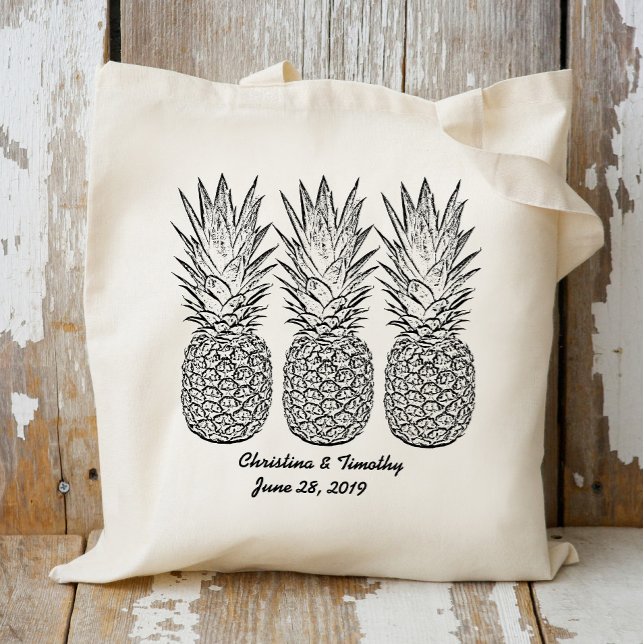 Bolsa de bienvenida de Boda de piña, favor/regalo  (Subido por el creador)