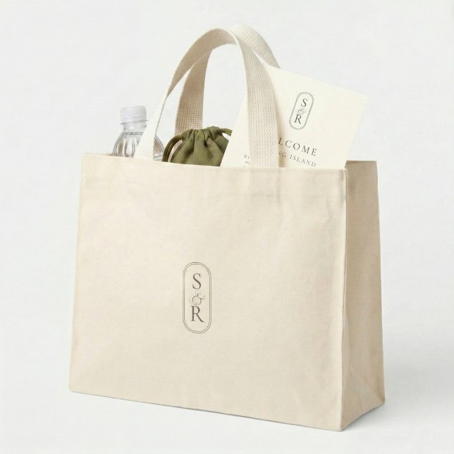 Bolsa de bienvenida de boda personalizada con mono (Subido por el creador)