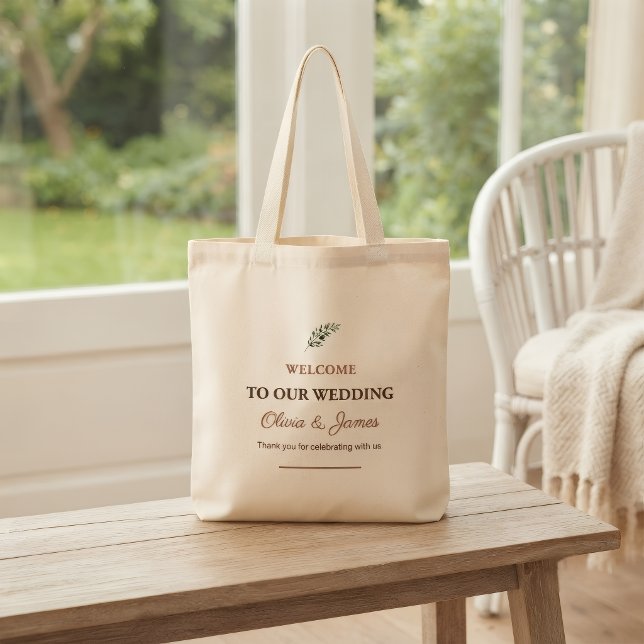 Bolsa de Bienvenida de Boda Personalizada | Rústic (Subido por el creador)