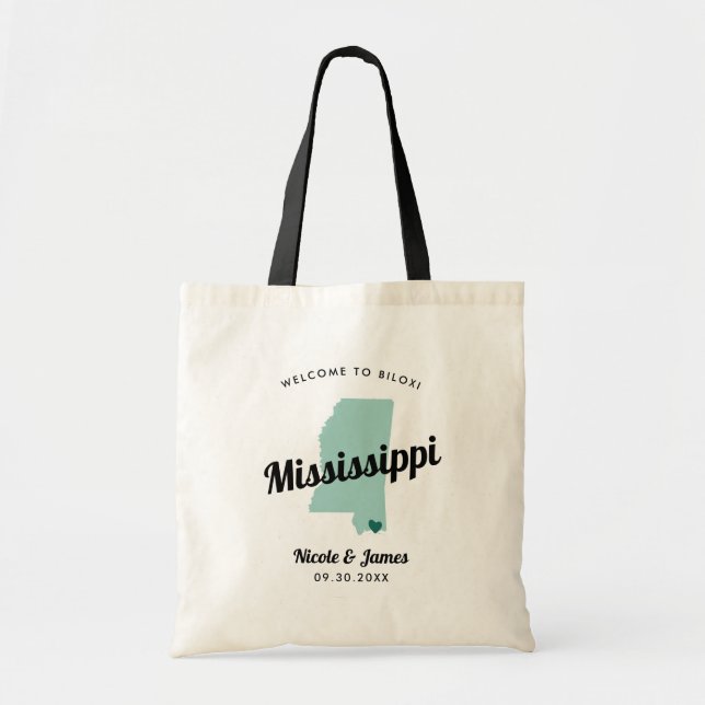 Bolsa de bienvenida de cualquier Boda de Mapa Misi (Frente)