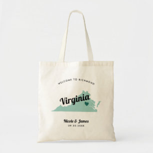 Bolsa de bienvenida de cualquier Boda de mapas de 
