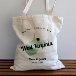 Bolsa de bienvenida de cualquier Boda de mapas de 