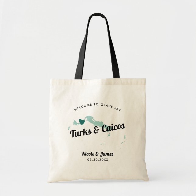 Bolsa de bienvenida de cualquier Boda Turco y Caic (Frente)