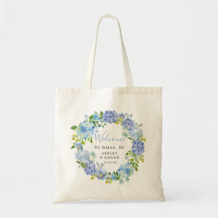 Bolsa de bienvenida de destino de Blue Hydrangea B