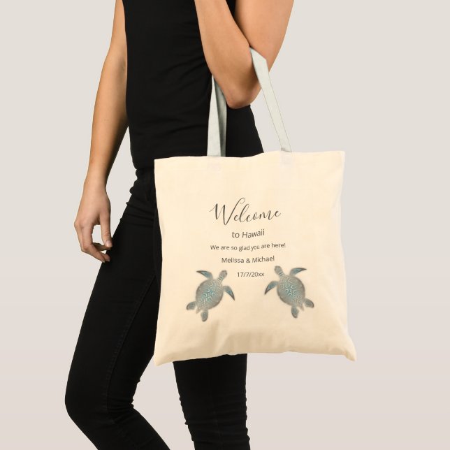 Bolsa de bienvenida de la boda de la playa de las  (Anverso (producto))