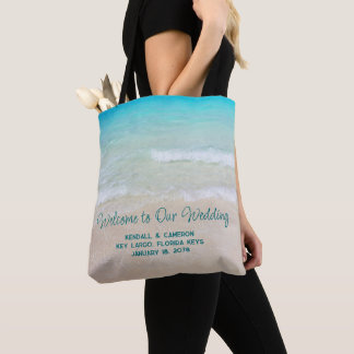 Bolsa de bienvenida de la boda de playa
