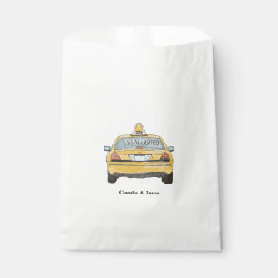 Bolsa de bienvenida de papel para la boda casada e