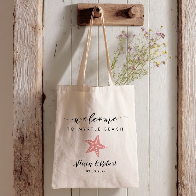 Bolsa de bienvenida para boda con estrella de mar  (Subido por el creador)