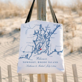 Bolsa de bienvenida para boda de Newport Rhode Isl