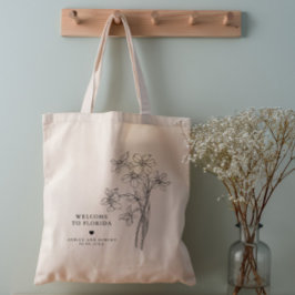 Bolsa de bienvenida para boda floral, Bolsa de man