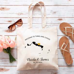 Bolsa de bienvenida para Bodas de Turcas y Caicos,