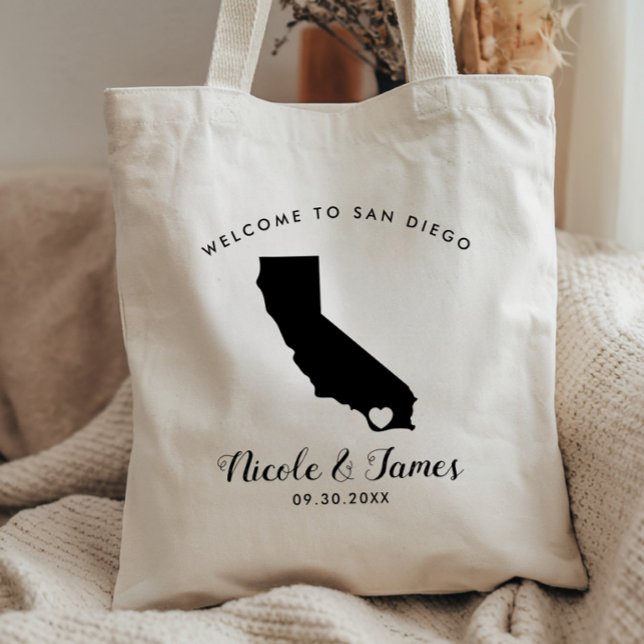 Bolsa de bienvenida para bodas en California para  (Subido por el creador)