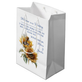 Bolsa de bienvenida para el Boda de girasol ruso