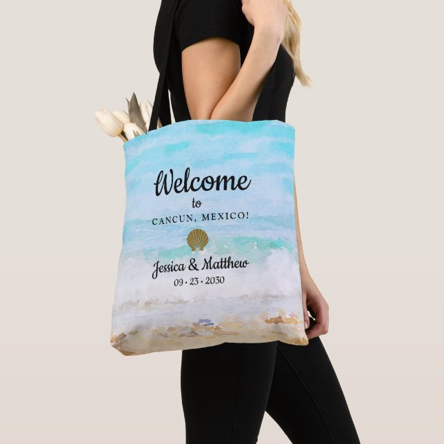 Bolsa de bienvenida para invitados a una boda en l (Detalle)