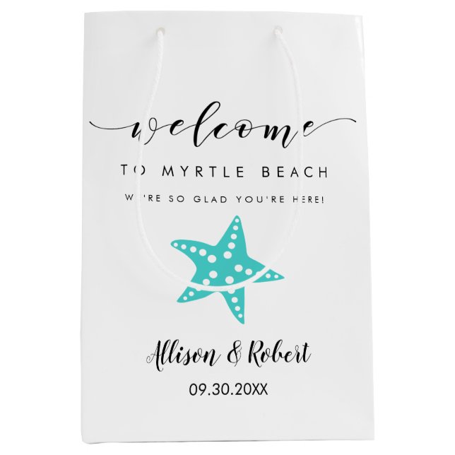 Bolsa De Bienvenida Starfish, Invitados A La Boda  (Anverso)
