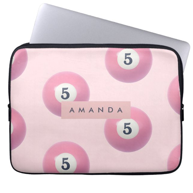 Bolsa de Billiard Pastel Pink Número 5 Personaliza (Frente)