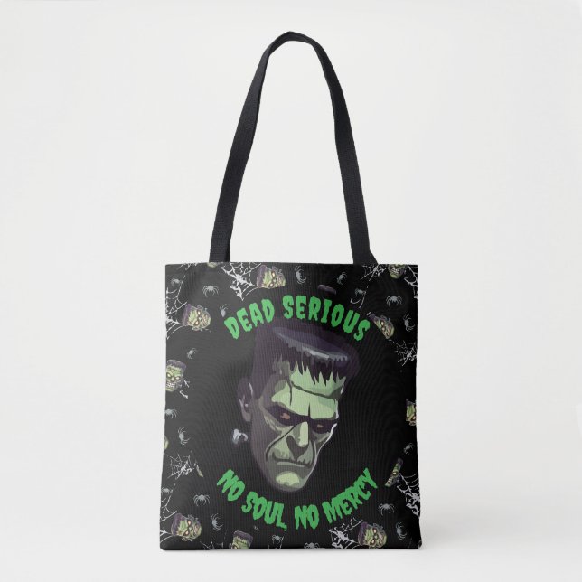 Bolsa de 🖤 Black Frankenstein Halloween Tote (Anverso)
