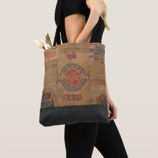Bolsa de bofetón y cuero vintage - Bolsa de tocado