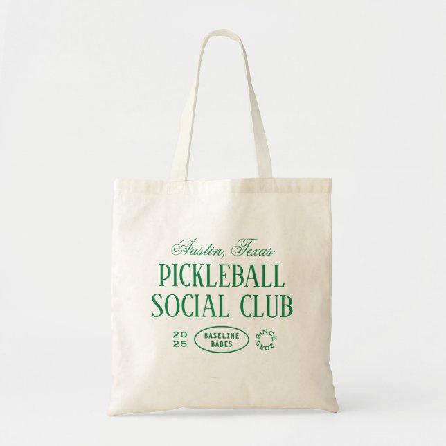 Bolsa de bolas de volante en verde y blanco (Frente)