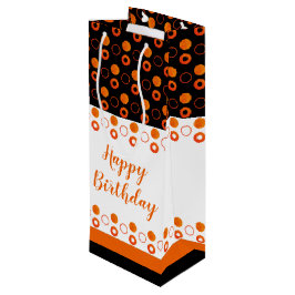 Bolsa de botella Spiffy con polka-dot en Naranja