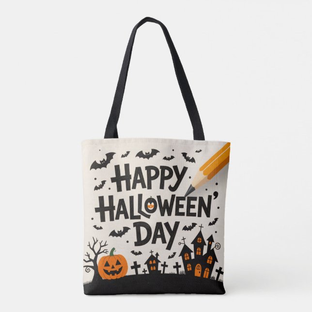 Bolsa de brazo de Halloween (Reverso)