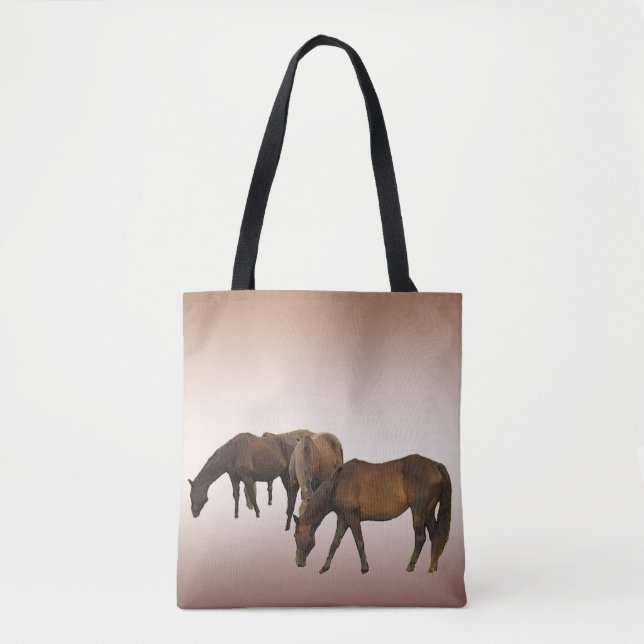 Bolsa de brindis de animal de caballos marrones (Anverso)