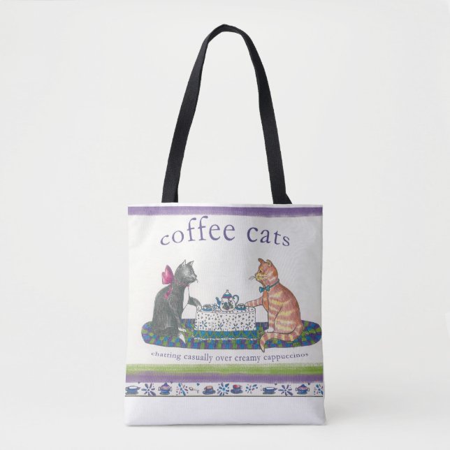 Bolsa de café con gatos tote (Anverso)